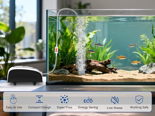 Quiet Aquarium Air Pump