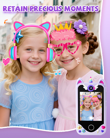 kids smart phone with dual cameras