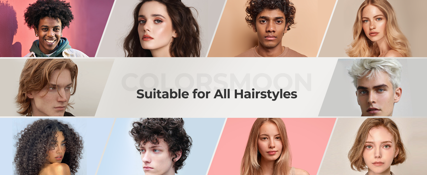 suitable for all hairstyles