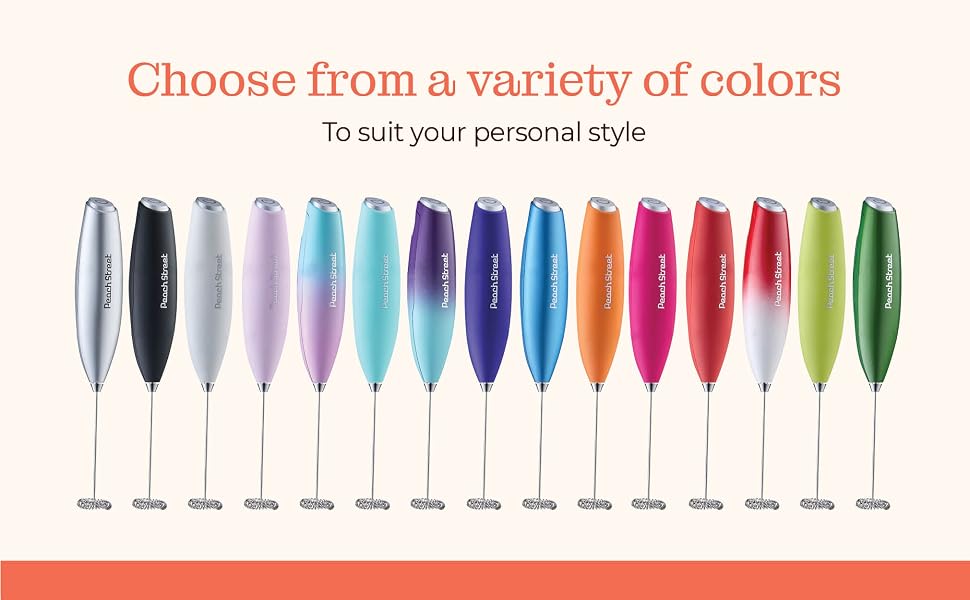 colored milk frother