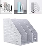 Leven Collapsible Magazine File Holder/Desk Organizer for Office Organization and Storage with 3 ...