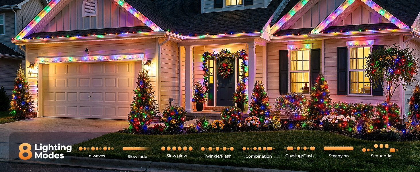 multicolor christmas lights