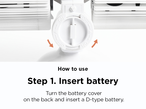 Step 1. Insert battery