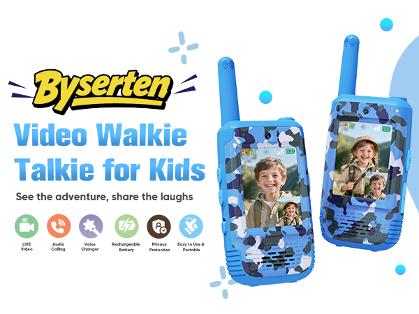 Byserten kids walkie talkie