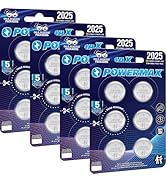Powermax CR2025 3V Lithium Coin Cell Battery, Watch and Electronics Button Batteries, 24-Count