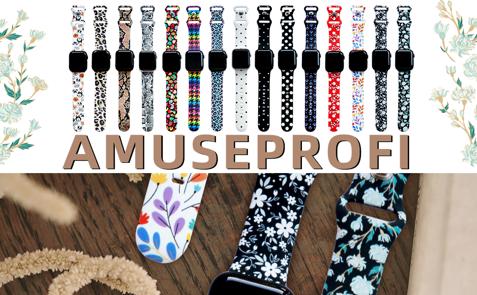 AMUSEPROFI WATCH BANDS COMPATIBLE WITH APPLE WATCH FOR WOMEN 5