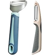 Peeler for Kitchen Set of 2 by PNEATDEZ, 1 Piece Swivel Vegetable Peeler for Potato Carrot, 1 Pie...