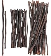 VILLCASE Craft Sticks, 50Pcs Wood Twigs for Crafts Wood Log Sticks Long Wooden Stick for Decorati...
