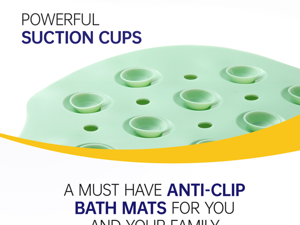 shower safety bath bathtub mat tub bath plastic extra large suction cup soft resistant