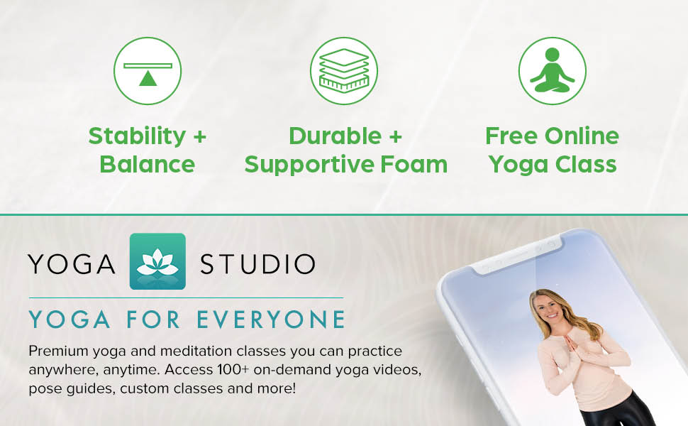 Gaiam yoga accessories for beginners, yoga props, exercise block