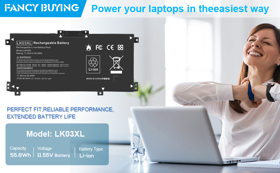 LK03XL L09281-855 916814-855 Battery