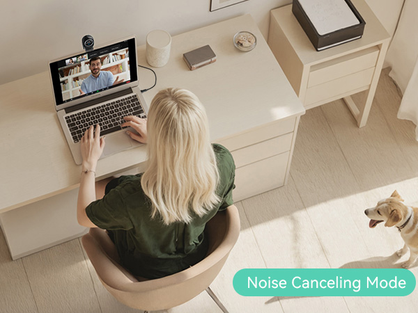 Noise Canceling Mode EMEET 4k webcam Piko+