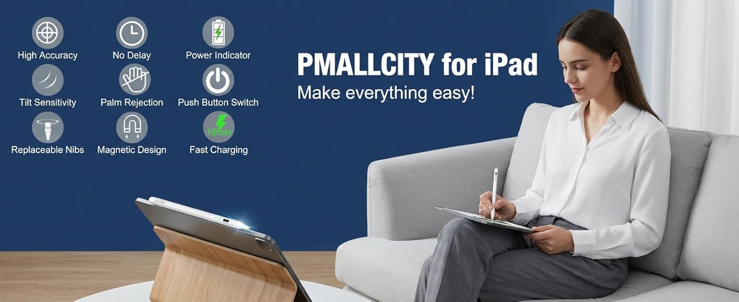Stylus Pen for iPad 2018-2025