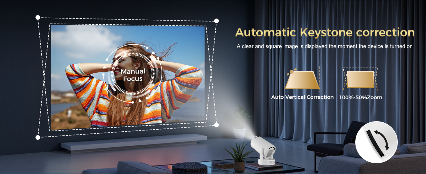 Mini Projector with WiFi and Bluetooth