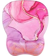 MROCO Ergonomic Mouse Pad with Wrist Support Gel Mouse Pad with Wrist Rest, Comfortable Computer ...