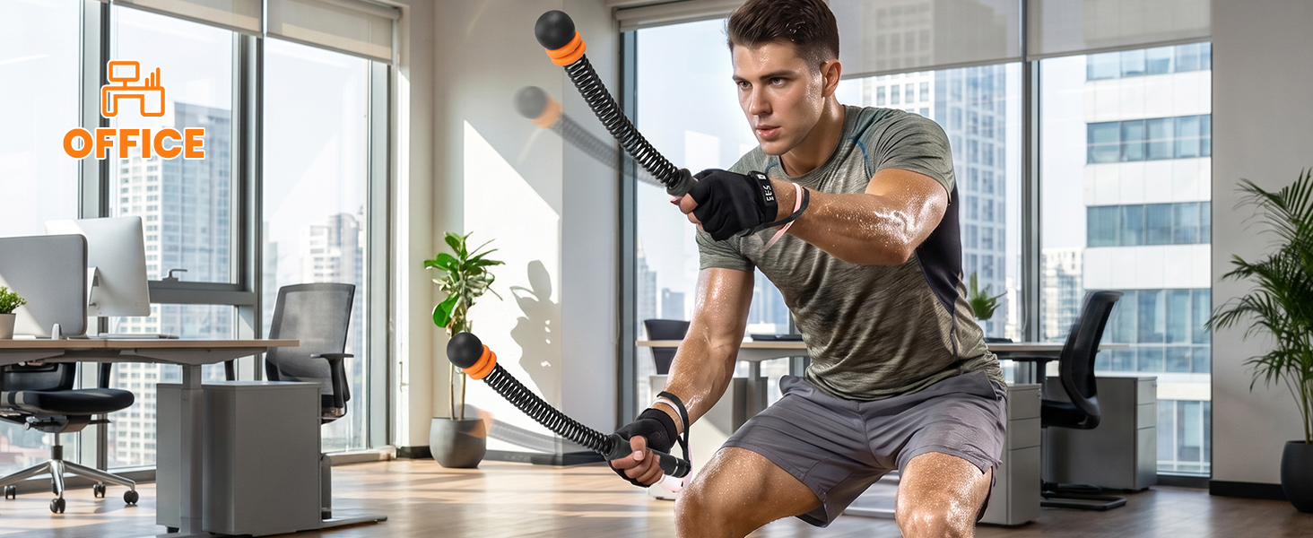 Ropeless Battle Ropes Adjustable Weight, Cordless Battle Ropes for Home Gym