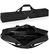 Tripod Carrying Case, 30x4.5x4.5in Heavy Duty Tripod Bag with Shoulder Straps and Handles, Multif...