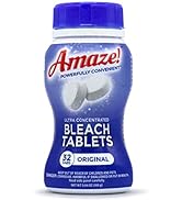 AMAZE Ultra Concentrated Bleach Tablets [32 tablets] - Original Scent - for Laundry, Toilet, and ...