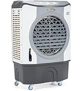 ARLIME Evaporative Air Cooler, 4-IN-1 Commercial Swamp Cooler Fan with 12 Gal Water Tank, 3 Wind ...