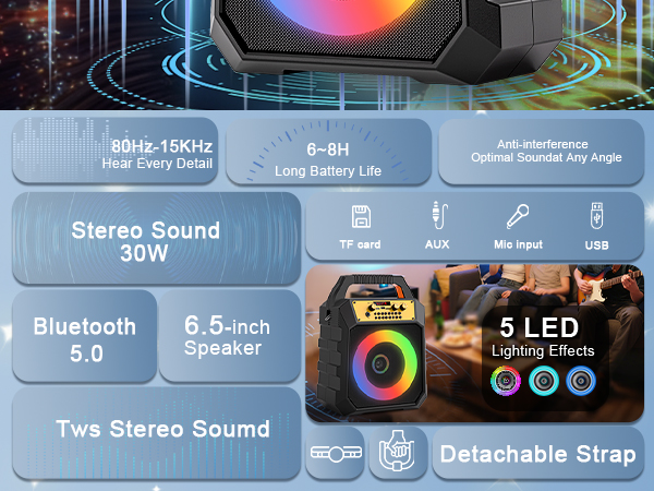 karokee machine with bluetooth and wireless microphone for adults