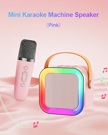 Mini Karaoke Machine Speaker for Kids Adults