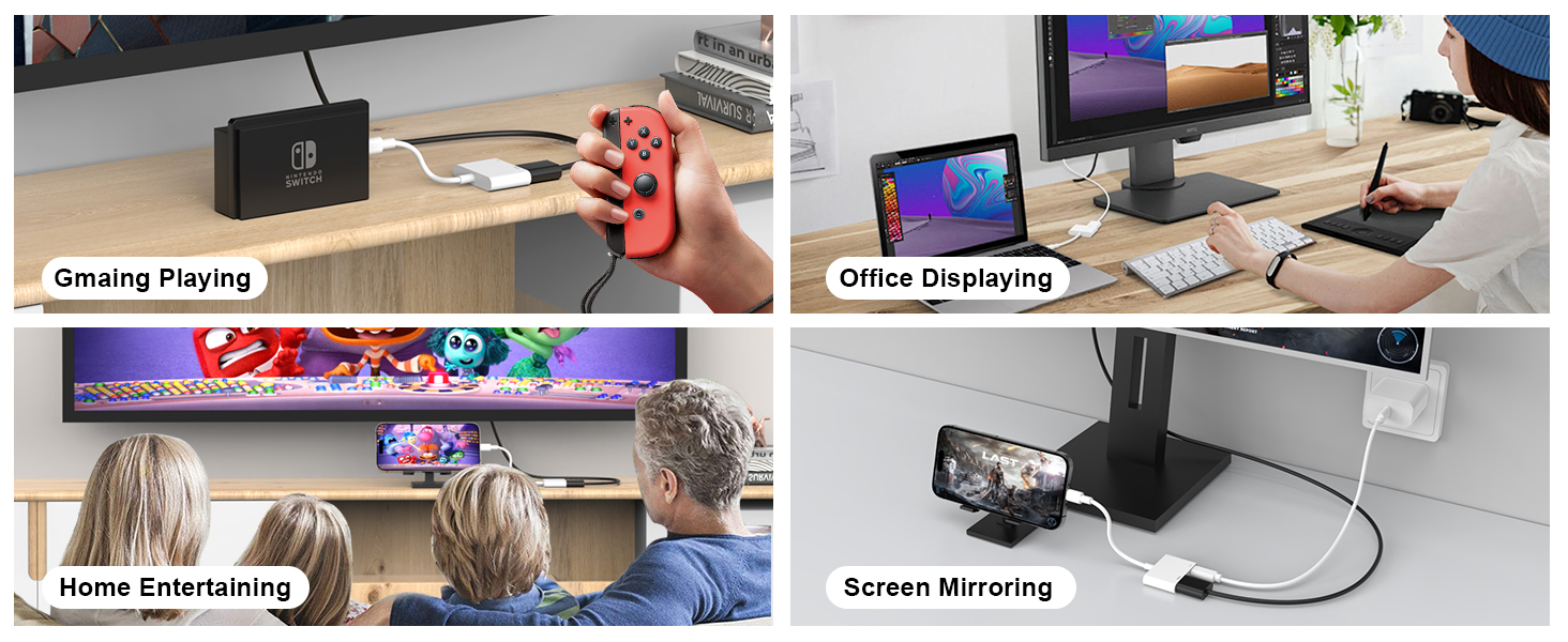 usb c to hdmi adapter for iphone 16 15