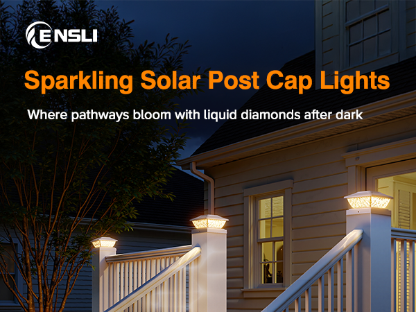 fence post solar lights