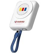 DCHK Haribo 10000mAh Power Bank, Wireless and Magsafe, Built-in Cable, 22.5W Fast Charging, Compa...
