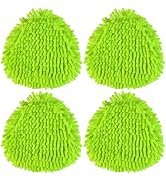 4 Pack Mop Head Replacement Compatiable with Ocedar EasyWring ,Green Mop Heads Refill for Easywri...
