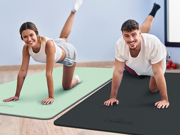 CAMBIVO Extra Wide Yoga Mat