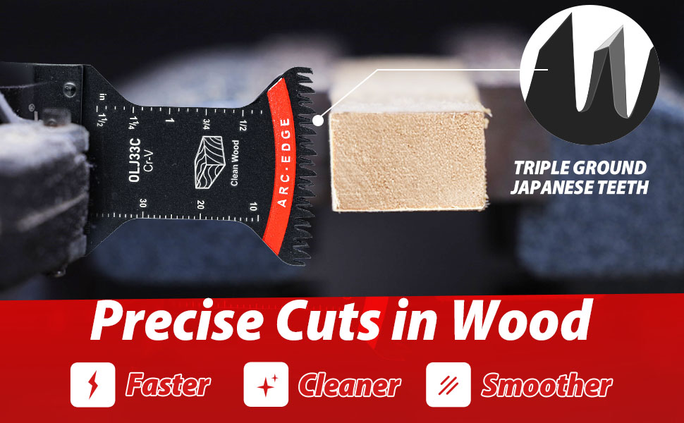 5PCS Arc Edge Multitool Blade with Japanese Teeth