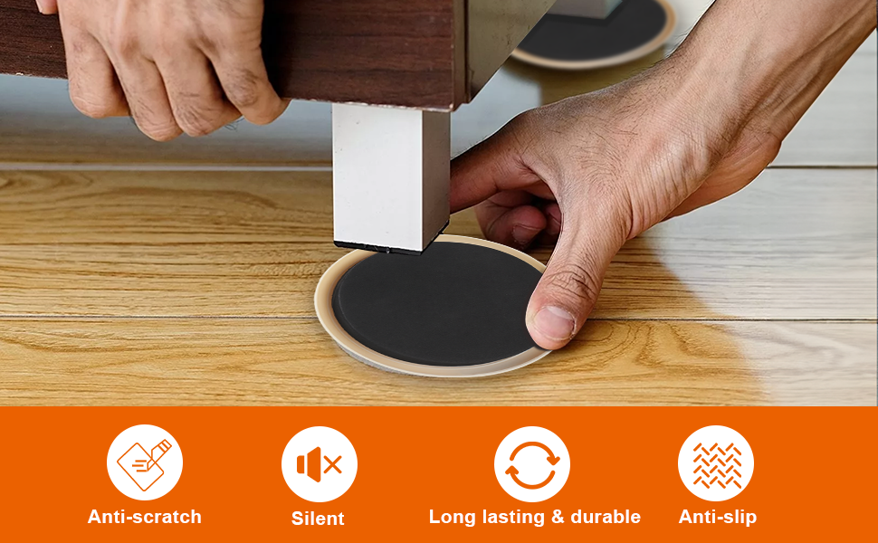 10PCS Furniture Sliders