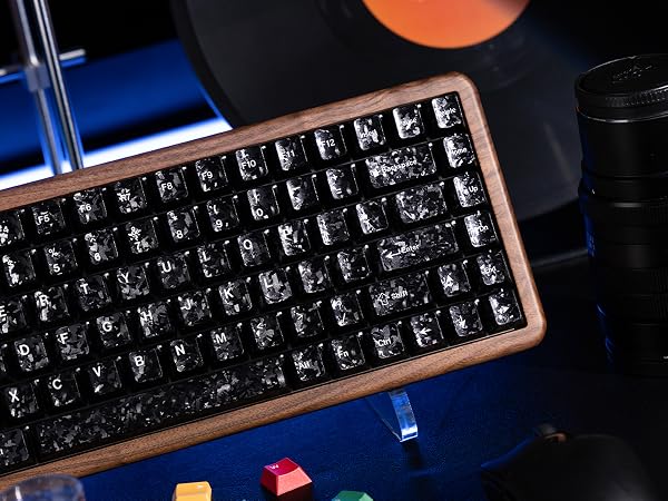 75% Hall Effec Keyboard Wood, Mechanical Keyboard Wireless Rapid Trigger Gaming Custom Keyboard