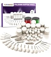 80Pcs Buffing Wheels Kit With 2Pcs Compound Compatible With Dremel Rotary Tool, Different Shapes ...