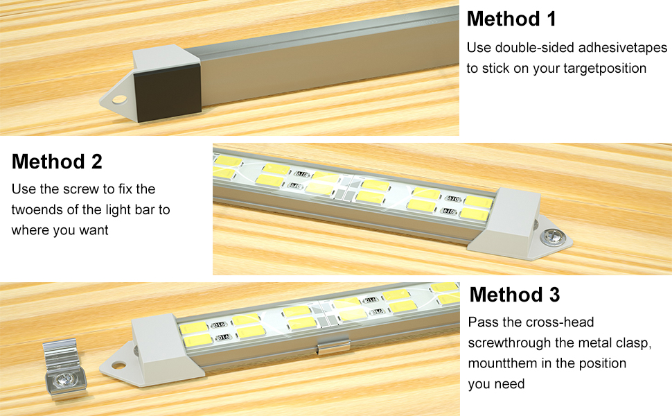 12V LED Light Bar Waterproof,LMGYES 12V LED Light Strip 54 LEDs 7000K White Color Enclosed Trailer