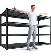 DurayLoly 59.8" H Garage Shelving 2400LBS Metal Shelving Unit Adjustable Garage Storage Shelves 4...