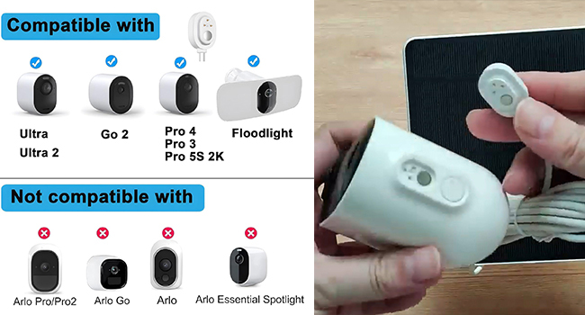 arlo camera solar panel