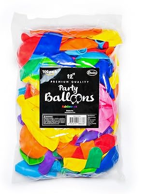 balloons rainbow party colored latex Assorted colors Multicolored Kids Birthday Party Pack helium