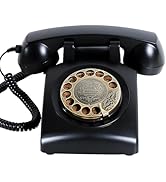 Sangyn Retro Rotary Phones for Landline with Mechanical Ringer, Volume Control, Redial, No AC Pow...