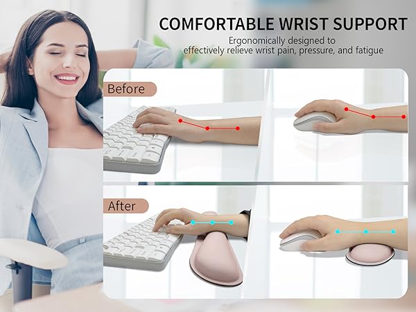 mouse pad and keyboard wrist rest