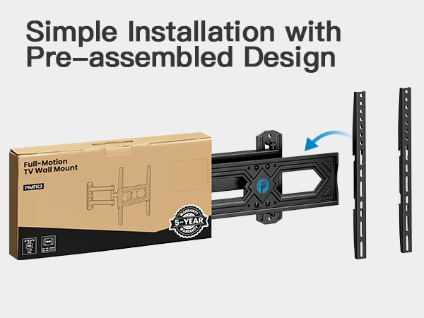 single arm tv wall mount