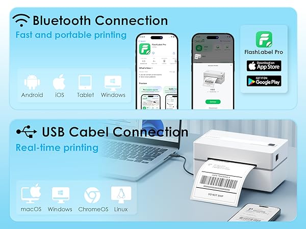 Y813BT Thermal Shipping Label Printer