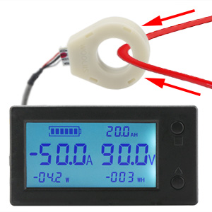 can measure charging and discharging current