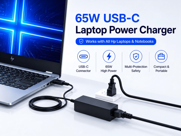 65W USB C Laptop Charger Compatible with HP