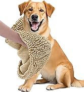 OLANLY Chenille Dog Bath Towel