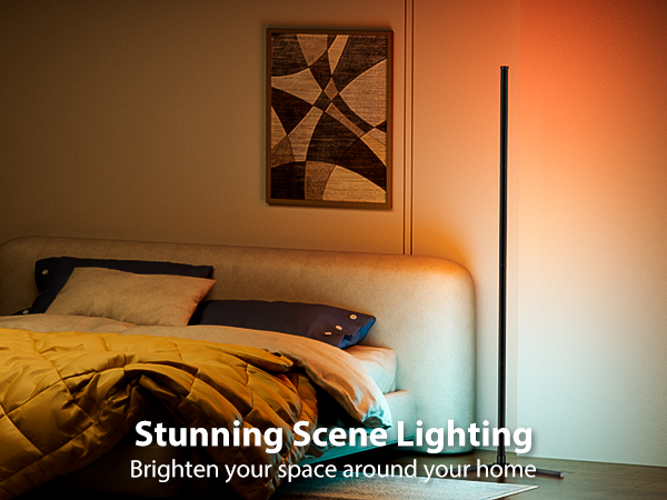 DIY Modern Floor Lamp with Music Sync