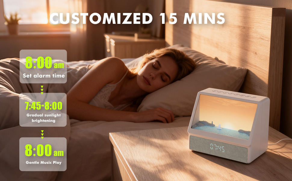 Sunrise alarm clock
