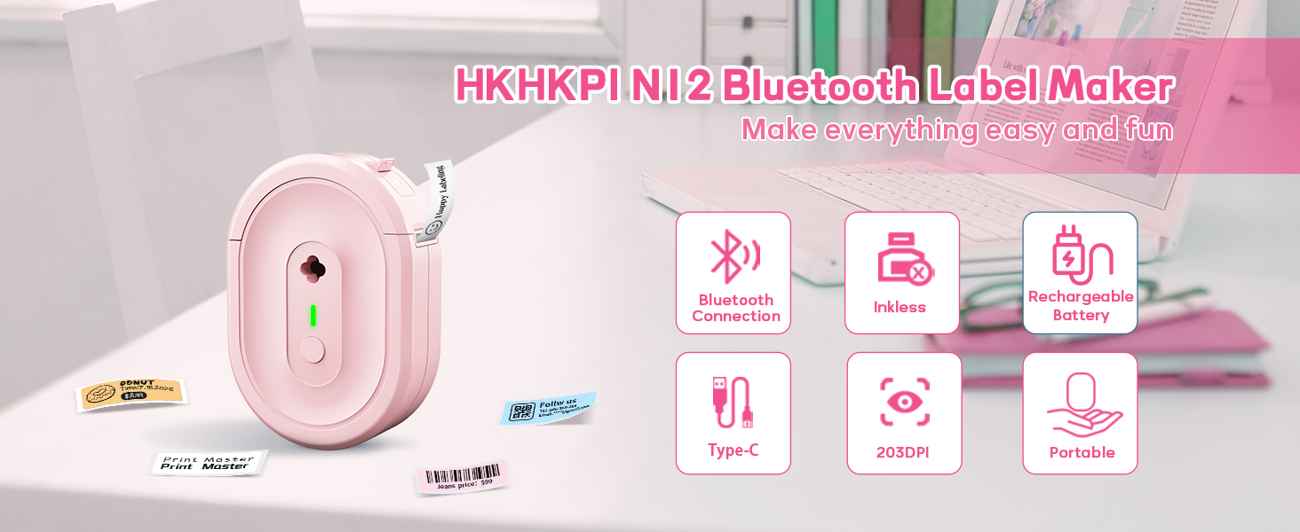 label maker machine with tape label printer labeler label machines christmas gifts stocking stuffers