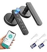 Gavdhe Fingerprint Door Lock Smart Fingerprint Door Knob with Keyless Entry Biometric Door Lock w...