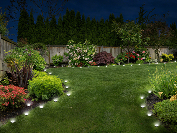 flat solar lights outdoor pathway